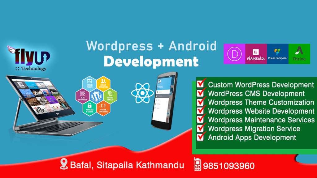 WordPress Website Solutions - All Kinds of Solutions and New Website Development | Fly Up Technology