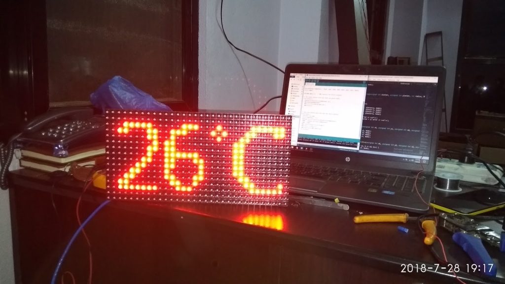P10 LED Display Module testing in nepal