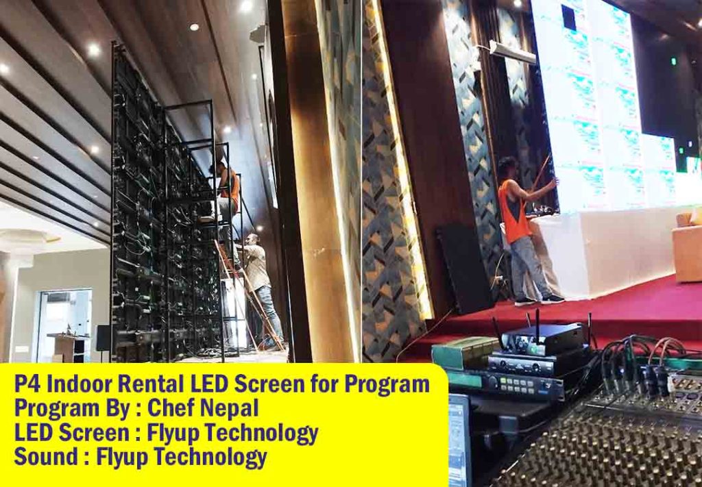 LED Rental Screens in Kathmandu at The Hotel Ryne, Gaushala,