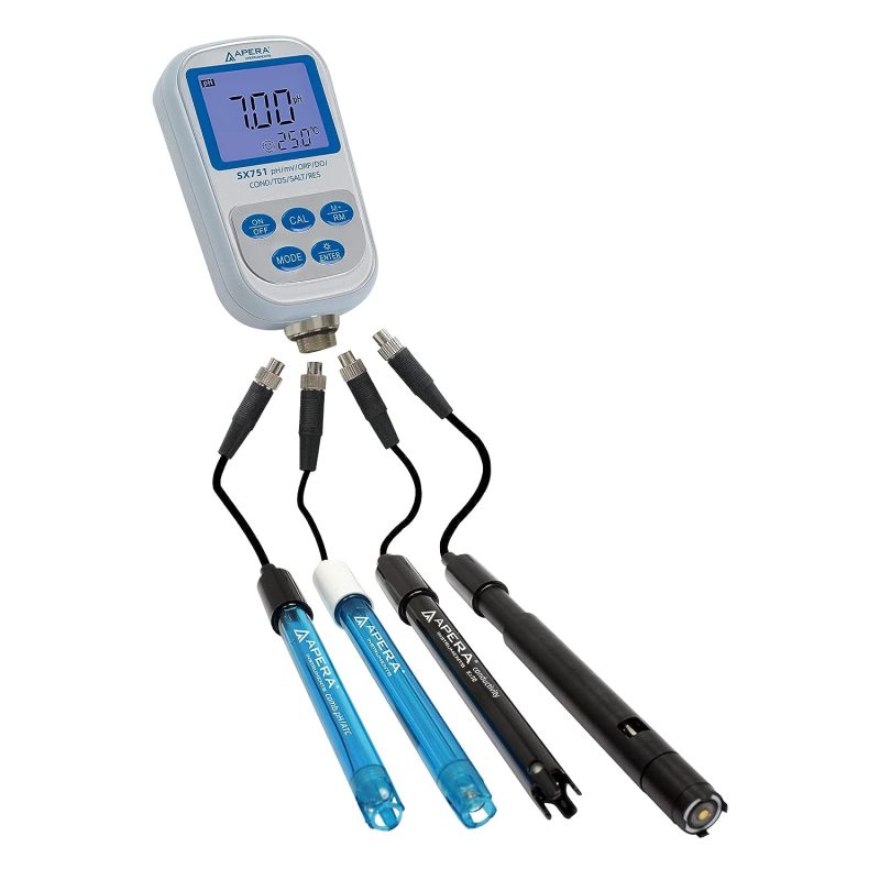 SX751 8-in-1 Portable Resistivity Temperature Meter Kit